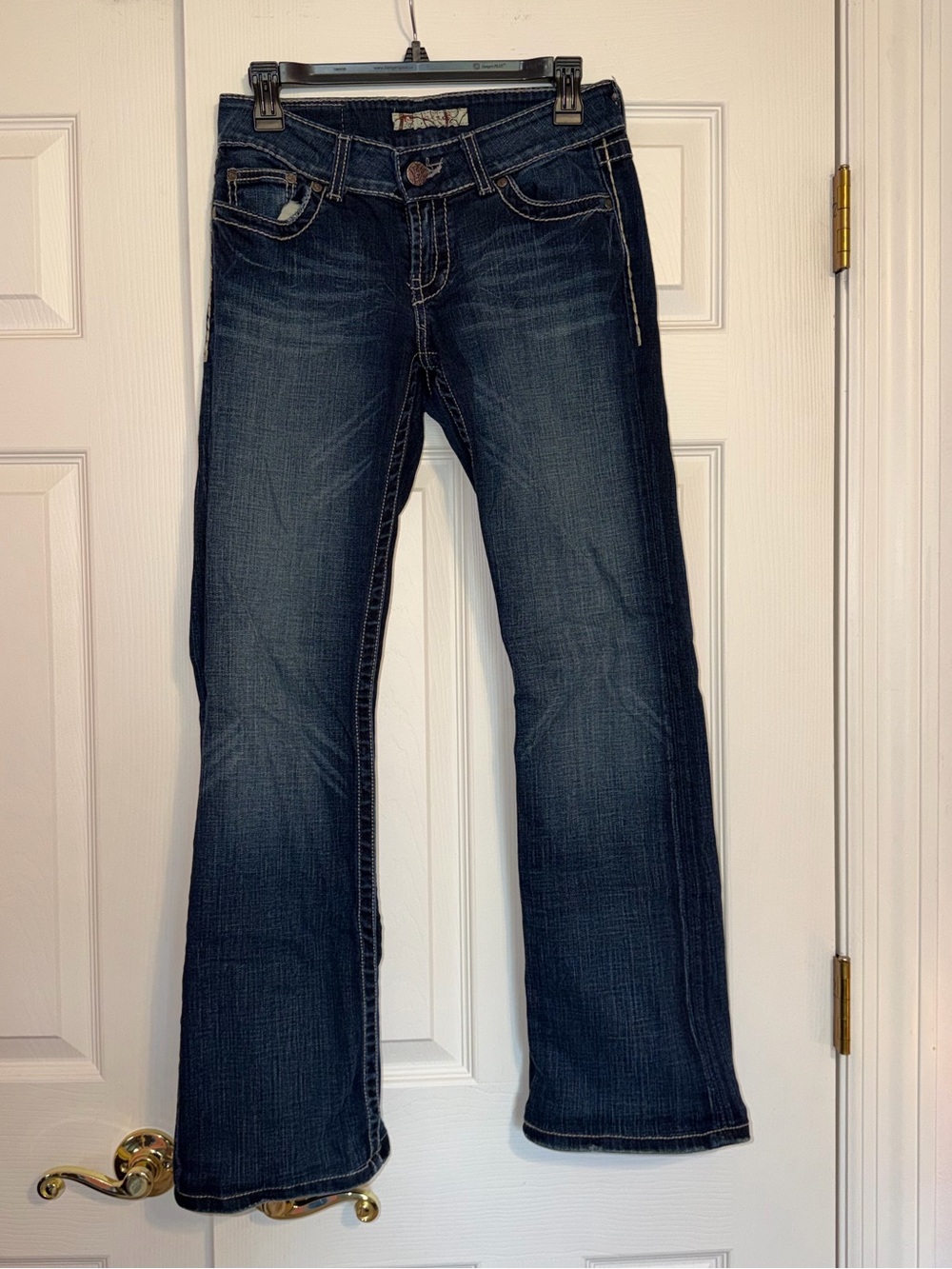 BKE Women's Dark Blue Flare Jeans